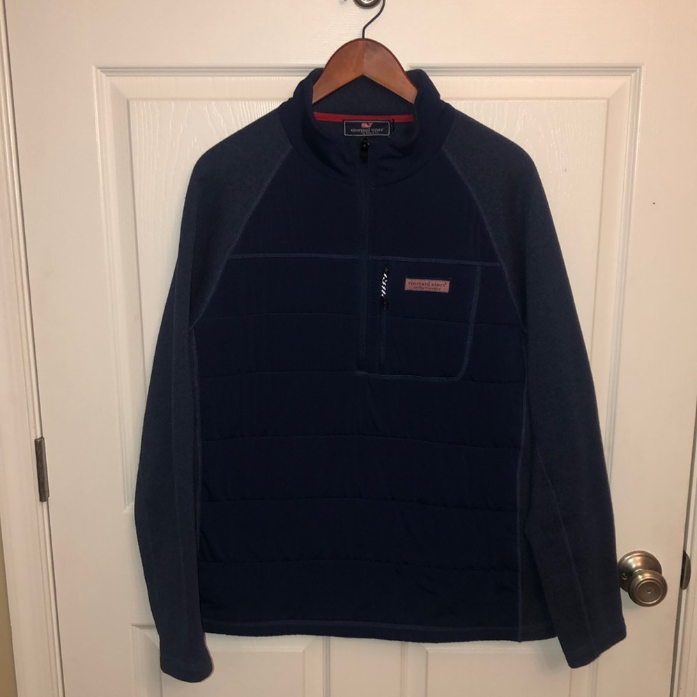 Men’s vineyard vines half zip up size large